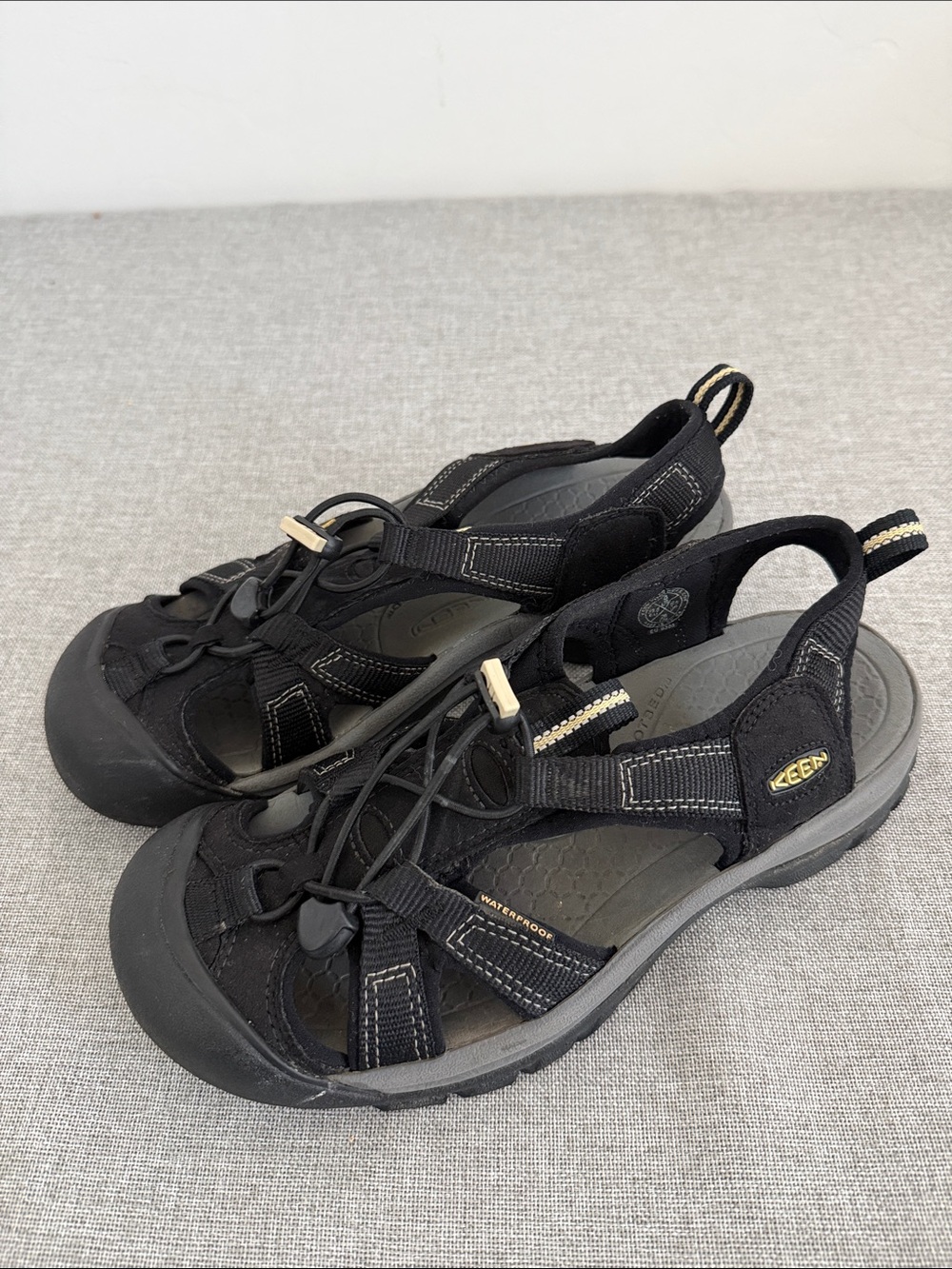 Keen Black and Gray Closed-Toe Sport Sandals - Picture 5 of 8